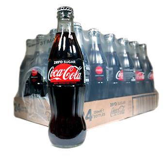 Coca Cola Zero Glass Bottles-24x330ml02